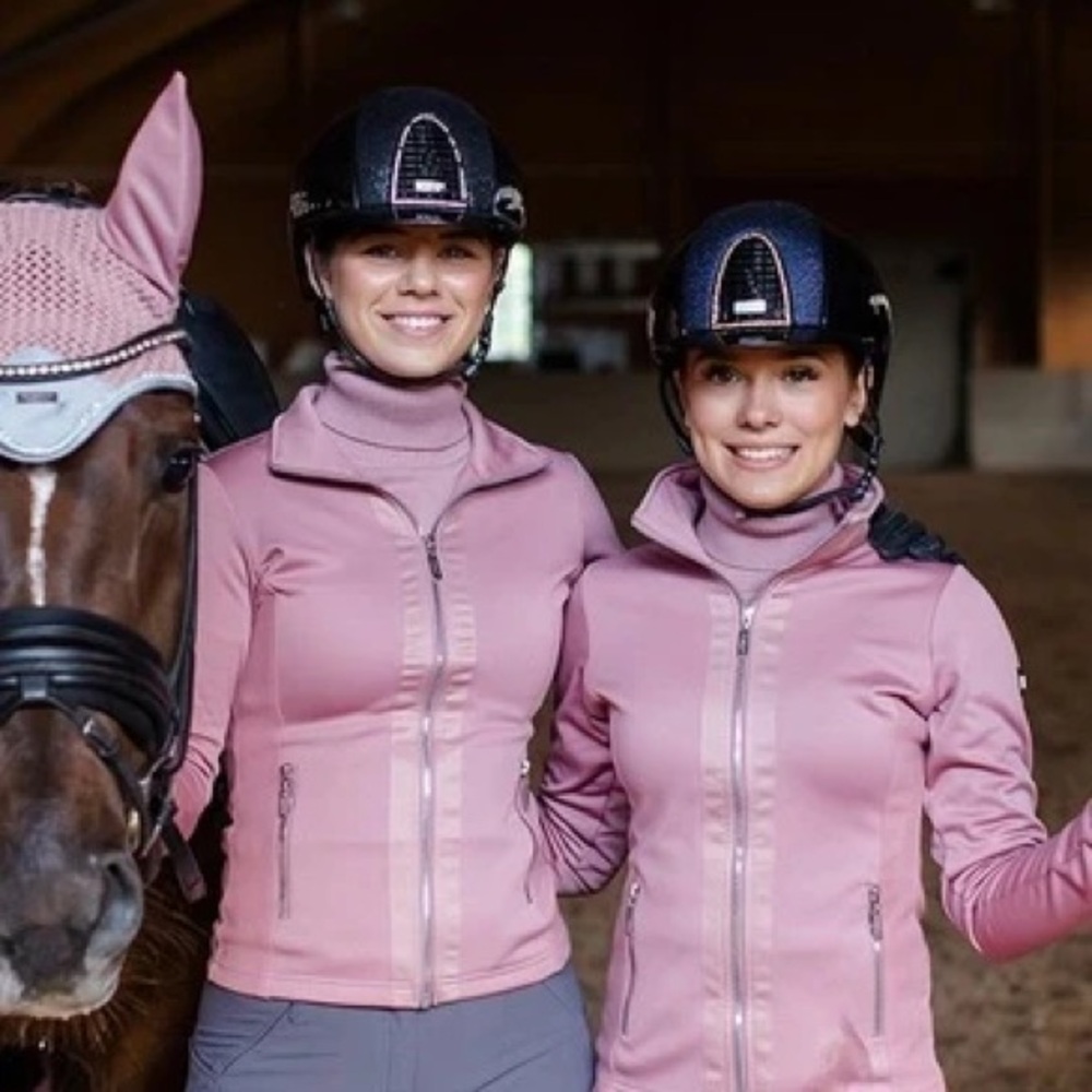 Brand New Pink Equestrian Stockholm Fleece Jacket